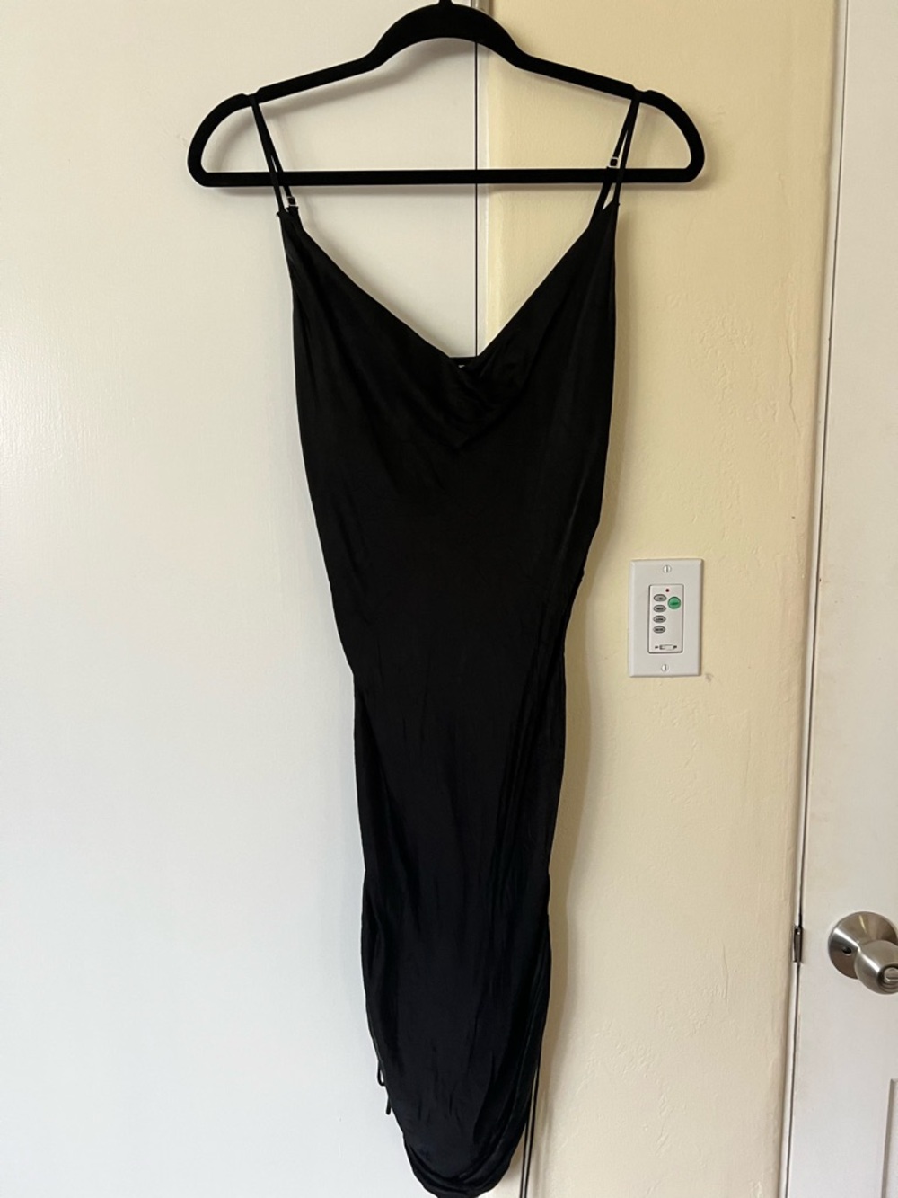 Wilfred Black Cowl Slip Dress
